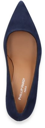 Phillip Hardy Damen-Pumps aus Leder 122102000000 (Blau)