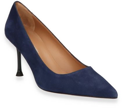 Phillip Hardy Damen-Pumps aus Leder 122102000000 (Blau)