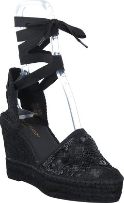Phillip Hardy Keilabsatz-Sandalen 562007002677 (Schwarz)