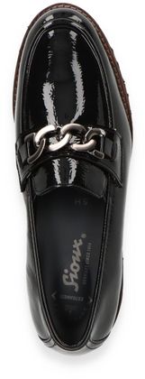 Sioux MEREDITH Leder-Slipper für Damen 100003000006 (Schwarz)