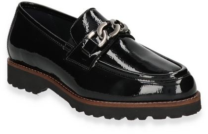 Sioux MEREDITH Leder-Slipper für Damen 100003000006 (Schwarz)