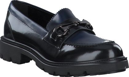 Konstantin Starke Damen-Slipper aus Leder 100081000000 (Schwarz/Blau)