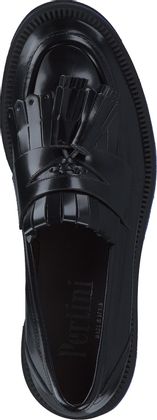 Pertini Damen-Slipper aus Leder 100001000026 (Schwarz)