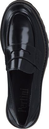 Pertini Damen-Slipper aus Leder 100001000028 (Schwarz)