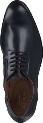 Clarks CRAFT ARLO Herren-Schnürschuhe aus Leder 276001000000 (Schwarz)