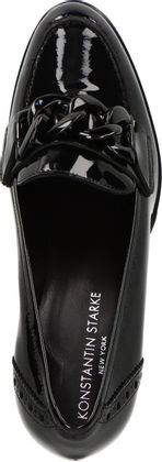 Konstantin Starke Damen-Plateau-Pumps aus Leder 112003000000 (Schwarz)