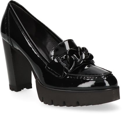 Konstantin Starke Damen-Plateau-Pumps aus Leder 112003000000 (Schwarz)