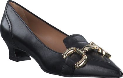 Phillip Hardy Damen-Pumps aus Leder 120001000002 (Schwarz)