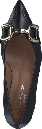 Phillip Hardy Damen-Pumps aus Leder 121001000004 (Schwarz)