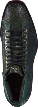 Harris Herren-Schnürboots aus Leder 212605000000 (Dunkelgrün)