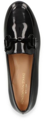 Konstantin Starke Damen-Slipper aus Leder 110001000002 (Schwarz)