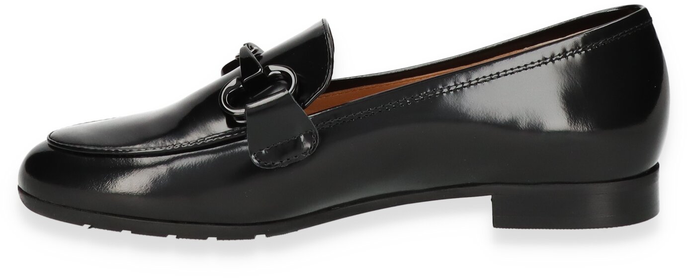 DESA Damen-Slipper Echtleder - Eleganter Flachschuh Mit Metallakzenten