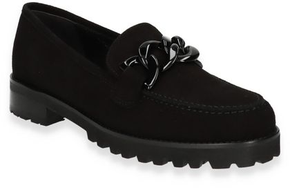 Konstantin Starke Damen-Slipper aus Leder 110002000000 (Schwarz)