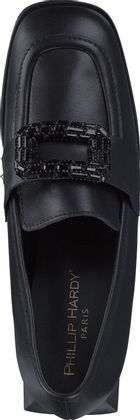 Phillip Hardy Damen-Pumps aus Leder 121001000002 (Schwarz)