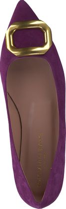 Konstantin Starke Damen-Slipper aus Leder 103192000002 (Lila)