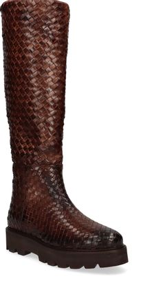 Konstantin Starke Damen-Langschaftstiefel aus Leder 190222000000 (Braun)