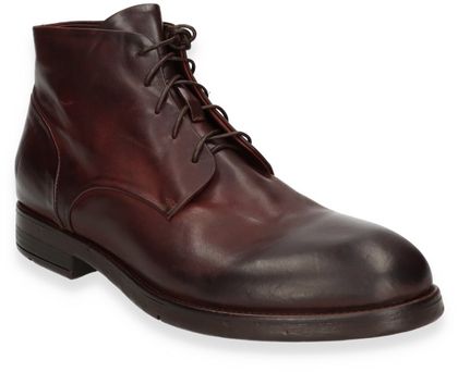 Lemargo Herren-Schnürboots aus Leder 213201000004 (Dunkelbraun)