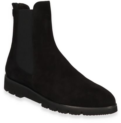 Trumans Damen Chelsea-Boots aus Leder 102002000000 (Schwarz)