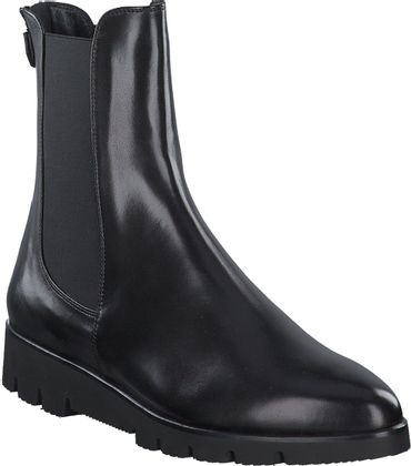 Trumans Damen Chelsea-Boots aus Leder 102001000001 (Schwarz)