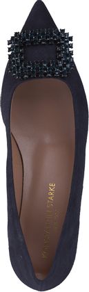 Konstantin Starke Damen-Pumps aus Leder 121102000000 (Dunkelblau)