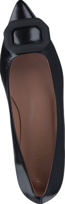 Konstantin Starke Damen-Slipper aus Leder 103001000000 (Schwarz)