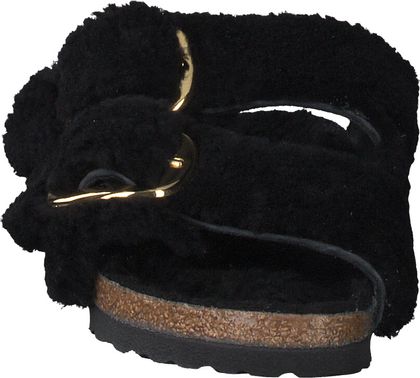 Birkenstock ARIZONA gefütterte Damen-Pantoletten 591006000000 (Schwarz)