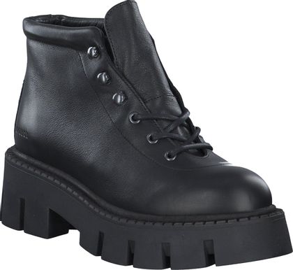 Copenhagen Damen-Schnürboots aus Leder 102001000010 (Schwarz)