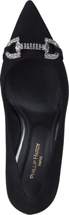 Phillip Hardy Damen-Pumps aus Leder 122002000007 (Schwarz)