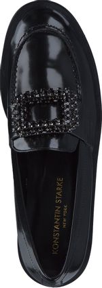Konstantin Starke Damen-Slipper aus Leder 100001000014 (Schwarz)
