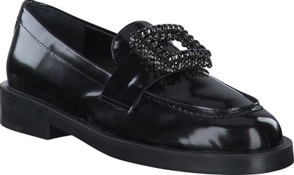 Konstantin Starke Damen-Slipper aus Leder 100001000014 (Schwarz)