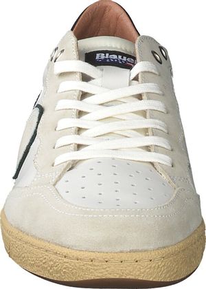 Blauer Herren-Sneaker aus Leder 244701000020 (Weiß)