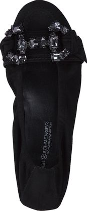 Kennel & Schmenger Damen-Ballerinas aus Leder 103002000001 (Schwarz)