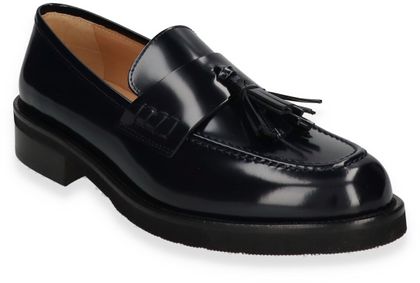 Konstantin Starke Damen-Slipper aus Leder 110101000000 (Dunkelblau)