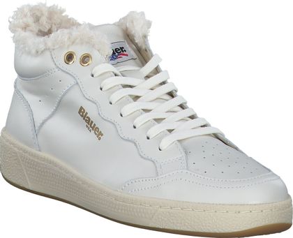 Blauer Damen-Schnürboots 102701000020 (Weiß)