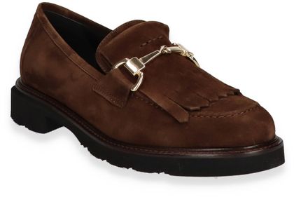 Konstantin Starke Damen-Slipper aus Leder 100202000020 (Dunkelbraun)