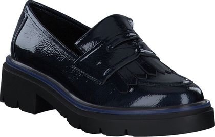 REGARDE le CIEL GINEVRA Damen-Slipper aus Leder 100103000000 (Dunkelblau)