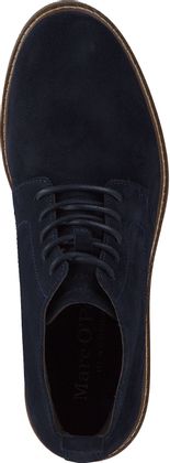 Marc O'Polo Herren-Schnürstiefeletten aus Leder 213102000002 (Dunkelblau)