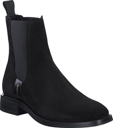 Gant Leder-Stiefeletten für Damen 105002000000 (Schwarz)