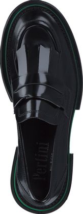 Pertini Leder-Trotteur für Damen 110001000010 (Schwarz)
