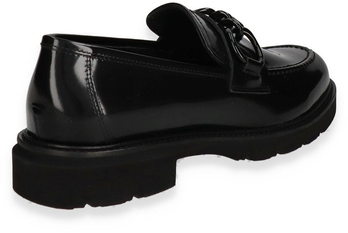 FILIPPO Damen Loafer Plateau - Echtleder Slipper Mit Dekorativer Schleife