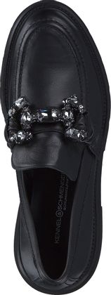 Kennel & Schmenger Damen-Slipper aus Leder 100001000021 (Schwarz)