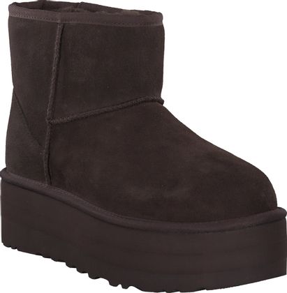 UGG Damen-Winterboots aus Leder 192202000000 (Dunkelbraun)