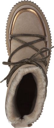 Voile Blanche CORTINA Damen-Winter-Boots aus Leder 192222000100 (Beige)