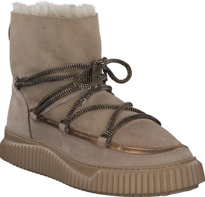 Voile Blanche CORTINA Damen-Winter-Boots aus Leder 192222000100 (Beige)
