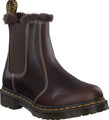 Dr. Martens LEONORE Winter-Boots für Damen aus Leder 192201000000 (Braun)