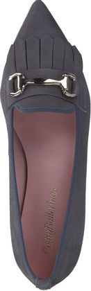 Pretty Ballerinas ANGELIS METAL Damen-Ballerinas aus Leder 103402000000 (Grau)