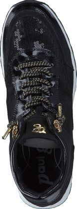 Paul Green Damen-Schnürschuhe aus Leder 101002000000 (Schwarz)