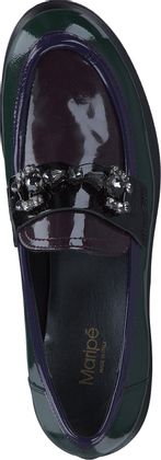 Maripé Damen-Trotteur aus Leder 110683000000 (Grün/Lila)