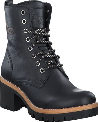 Panama Jack PADMA Gefütterte Schnürboots für Damen 192001000002 (Schwarz)