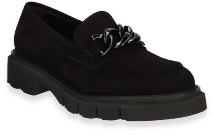 Konstantin Starke Damen-Slipper aus Leder 100002000003 (Schwarz)